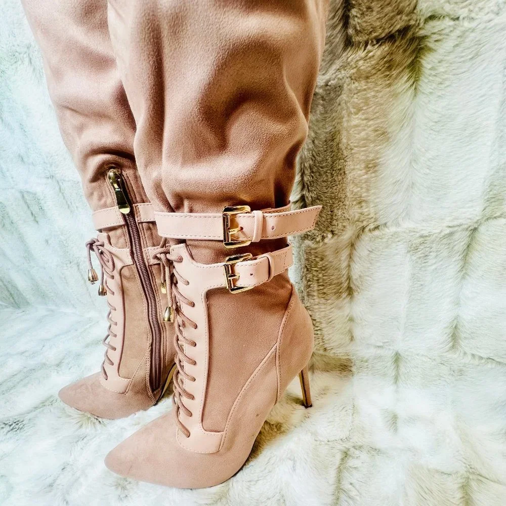 * So Me Blush Pink Over The Knee 4.5